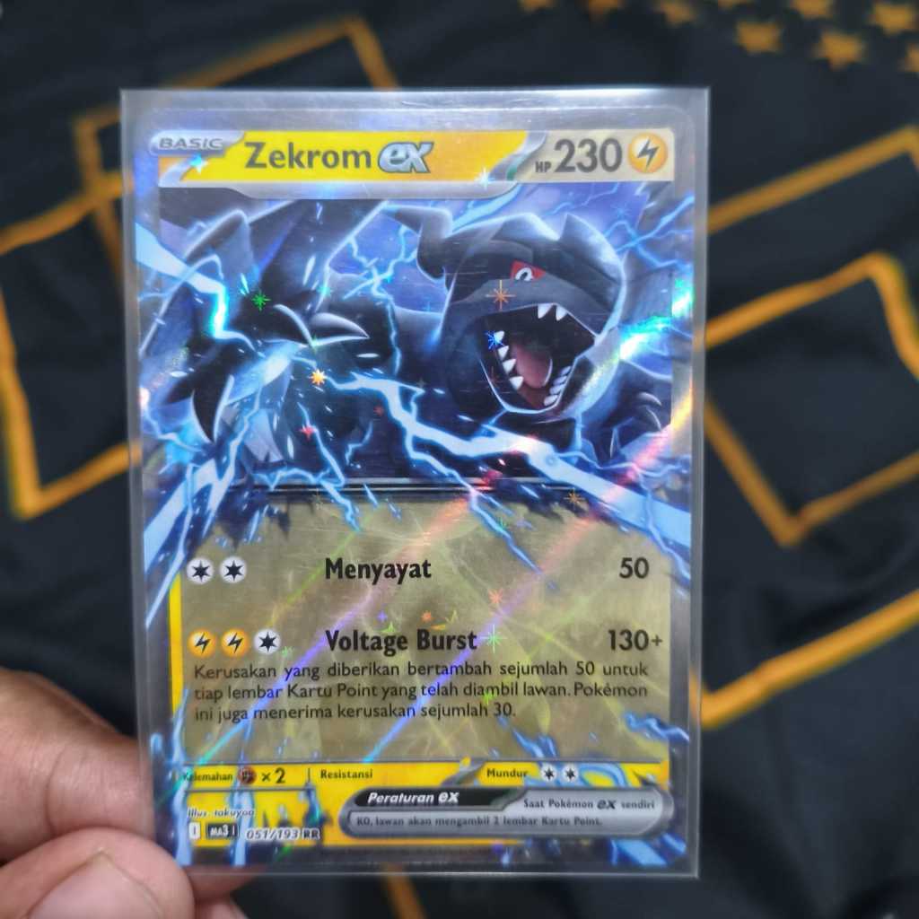 zekrom ex rr - kartu pokemon