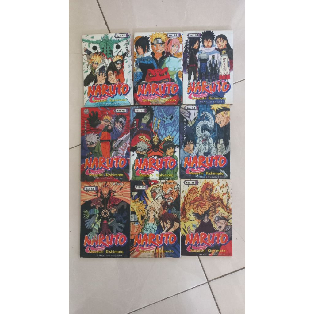 PRELOVED Komik Original Naruto 58-67