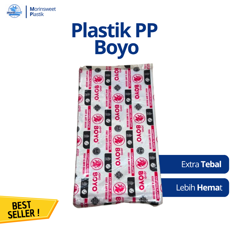 PLASTIK PP MERK BOYO UKURAN 15 X 27 TEBAL 0,3 MIC