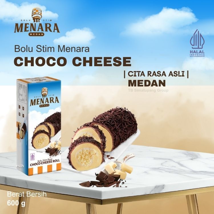 Bolu Menara Bolu Stim Choco Cheese - 600gr