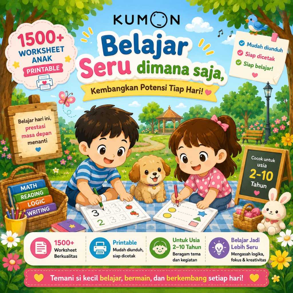 Worksheet Anak Kumon PDF(soft file)
