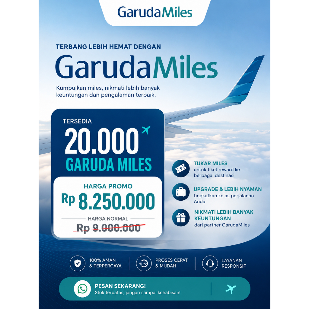 GARUDA MILES 20.000 MILES