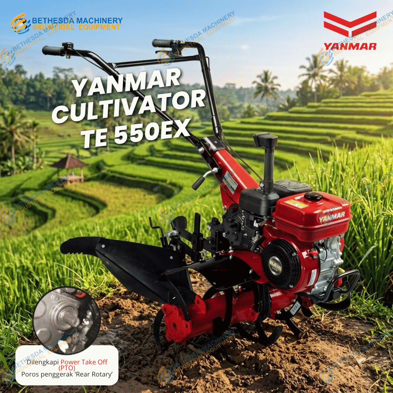 mesin traktor / Cultivator YANMAR Te 550ex Mini + Yanmar 5.7 HP