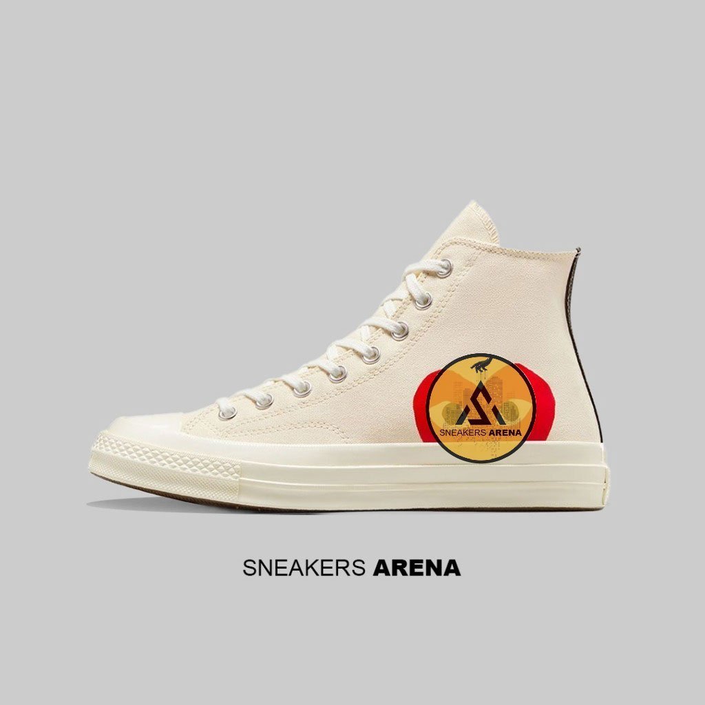 Sneakers CONVERSE Chuck 70s High x CDG PLAY White ORIGINAL