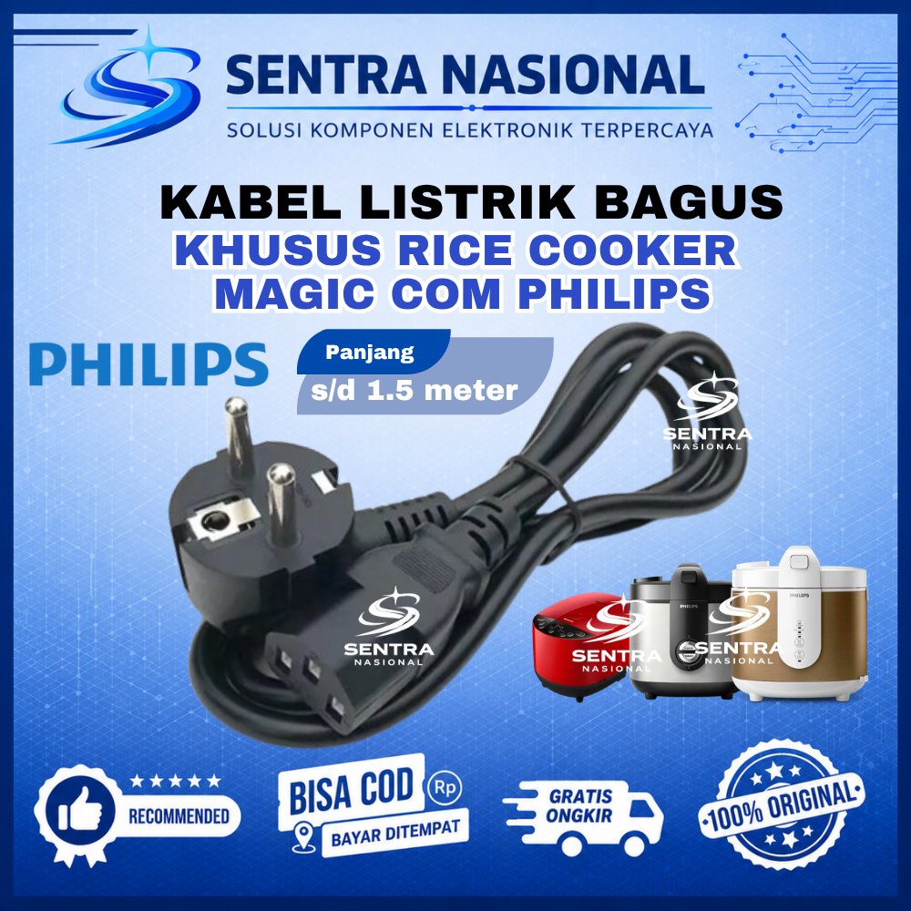 KABEL RICE COOKER MAGICCOM PHILIPS | COK KABEL MAGICCOM PHILIPS | KABEL LISTRIK MAGICCOM PHILIPS ANT