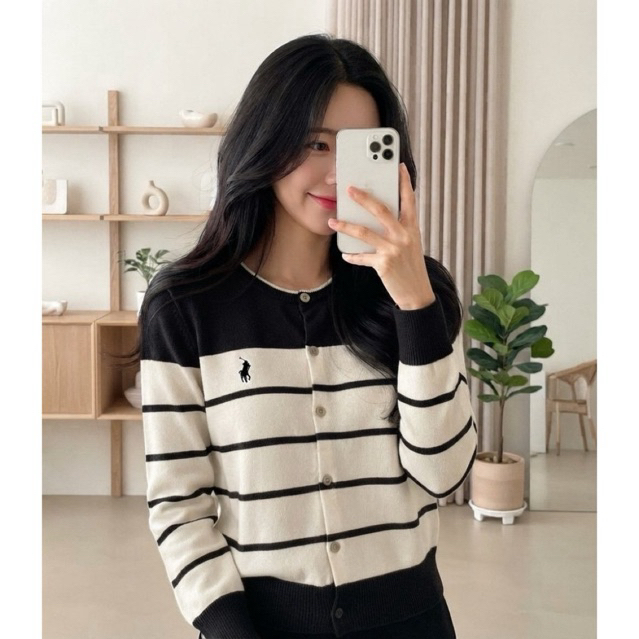 [COTTON BELLS] Berlyn Top - Atasan Wanita Premium Stripe Knit Import Outerwear Korean Style (BF - BL