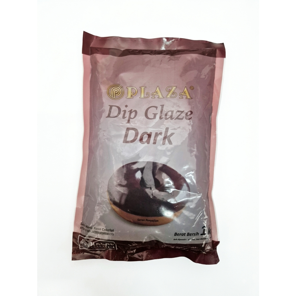 Plaza Glaze Dark bag 1kg/ Plaza Glaze Coklat/ Glaze Dark/ Glaze Coklat/ Plaza Coklat/ Plaza Dark Gla