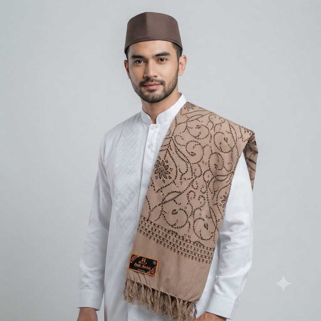SORBAN MOTIF KASHMIRI TEROMPAH BATIK