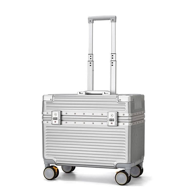 Pilot Baggage Cabin Luggage 20 Inch Polycarbonate Aluminium Frame Koper Kabin 4 Roda Ice Skating
