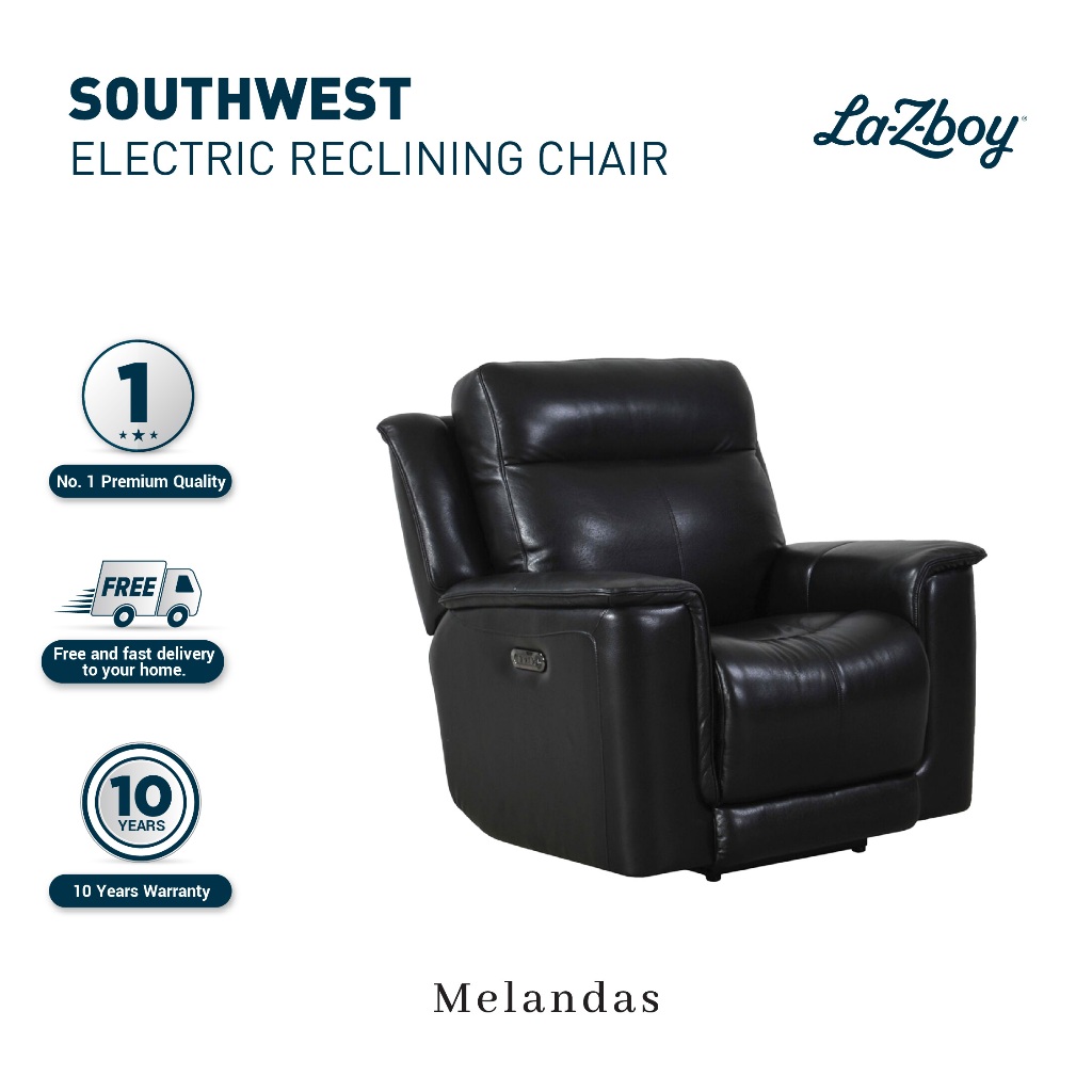 La-Z-Boy Southwest Electric Sofa Premium Leather Single Recliner