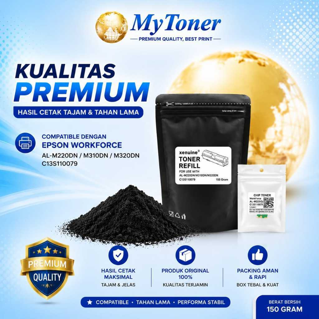 Serbuk Toner WorkForce AL-M220DN M310DN M320DN M320 M220 C13S110079 ALM320 ALM220 M310 M320 M220 / B