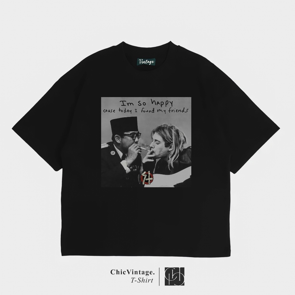 Kaos Soekarno X Kurt Cobain | Hot Item
