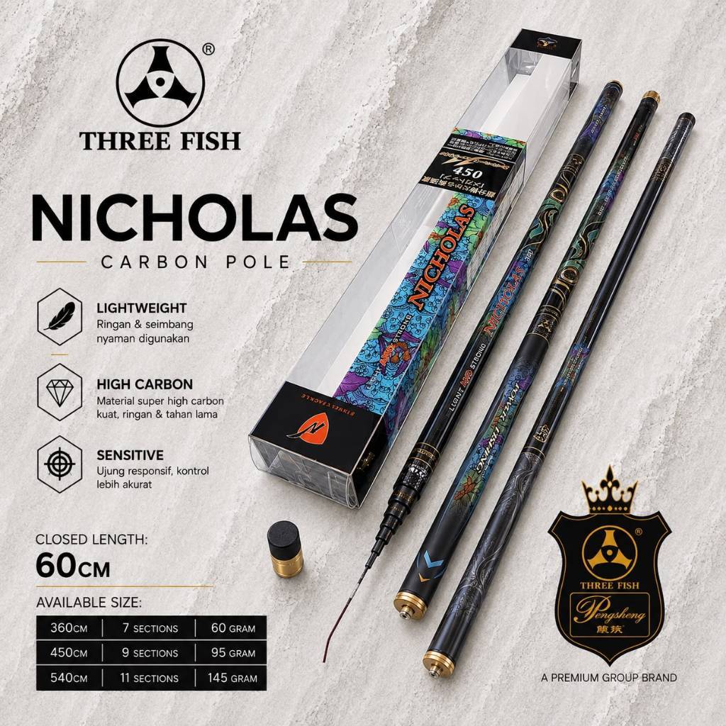 TEGEK NEW THREEFISH NICHOLAS 360 450