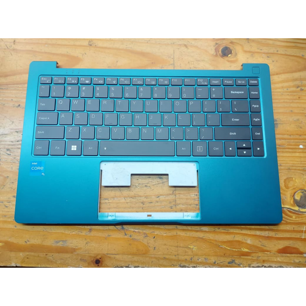 Palmrest Casing Tengah Laptop Infinix Inbook X2 Green Hijau Keyboard Test Normal Second Original