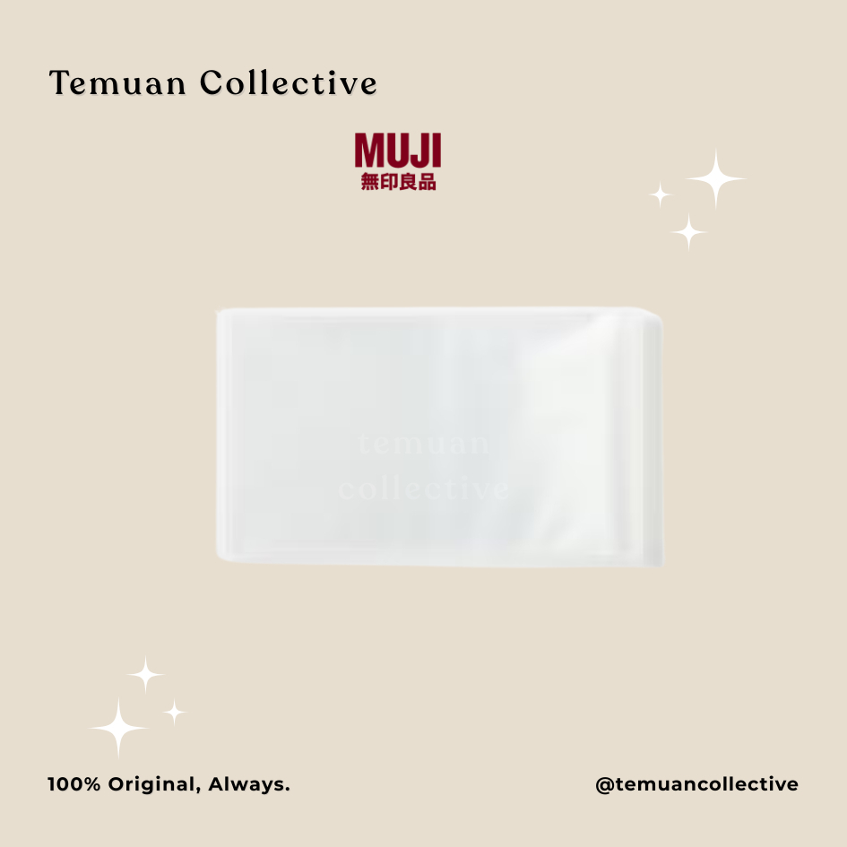 MUJI Polypropylene High-Transparency Album 40 Pocket / Album Foto Binder Clear/ Document Organizer /