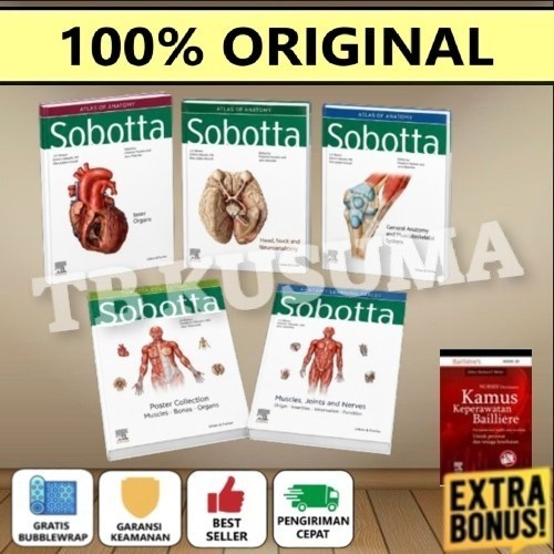 SOBOTTA ENGLISH ATLAS OF ANATOMY 17ED (NEW EDITION) / SOBOTTA INGGRIS EDISI 17 TERBARU 2023