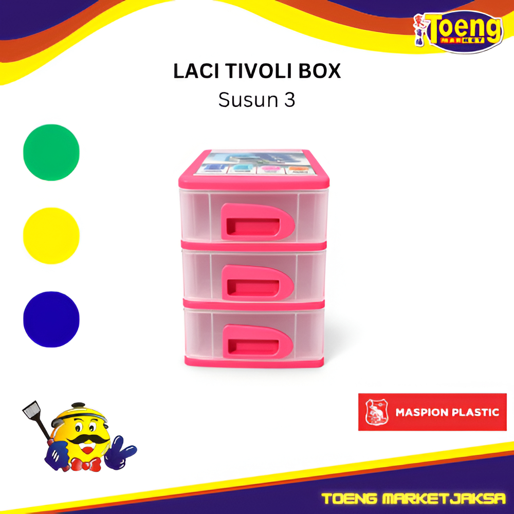 Box Laci Kecil Susun 3 - TIVOLI BOX 160 3 Susun MASPION