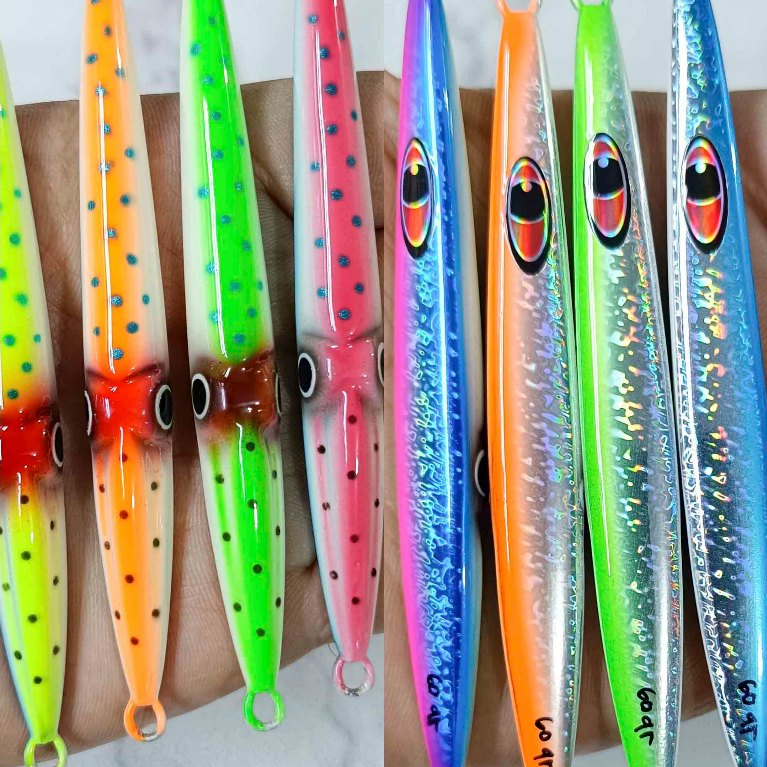 Lure Metal Jig Cumi 60 gram Glow - Umpan Pancing Jigging