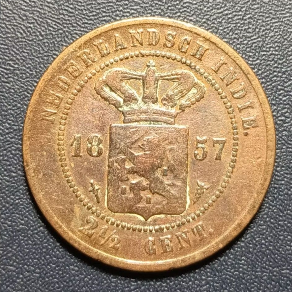 Koleksi Koin Benggol 2½ Cent Tahun 1857