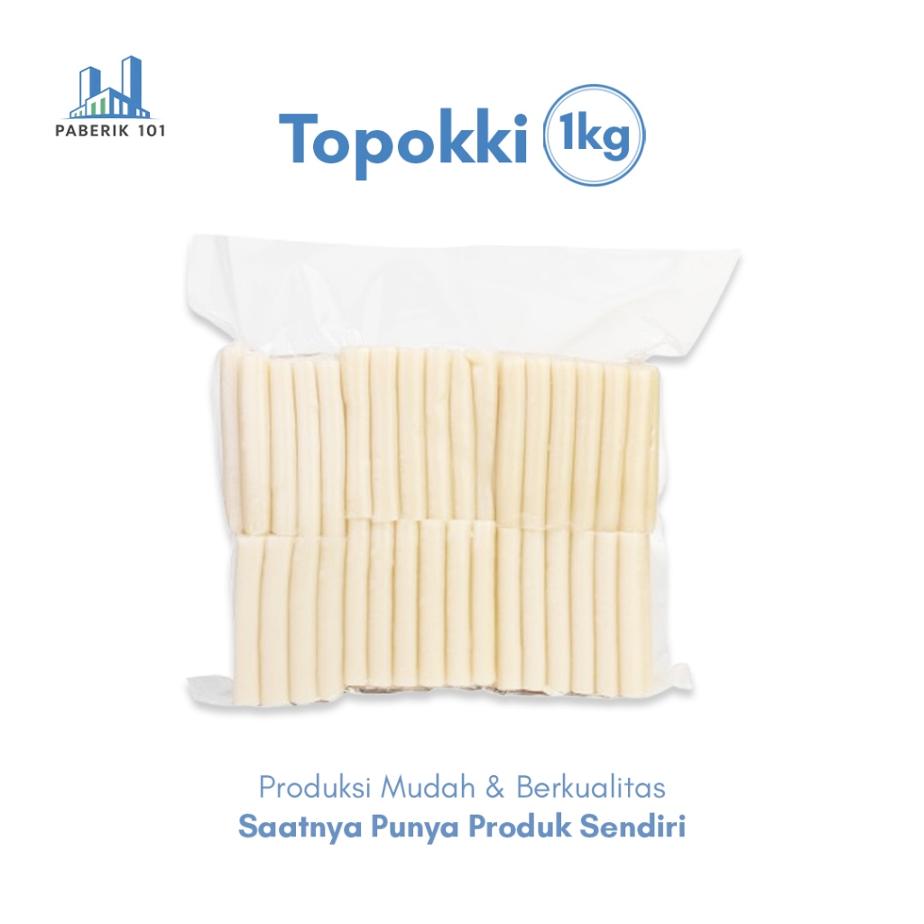 Topokki Tteok 1KG - Kue Beras Rabokki Ramen Toppoki Raboki Rabboki Tokpoki Topoki tteokbokki 1000 gr