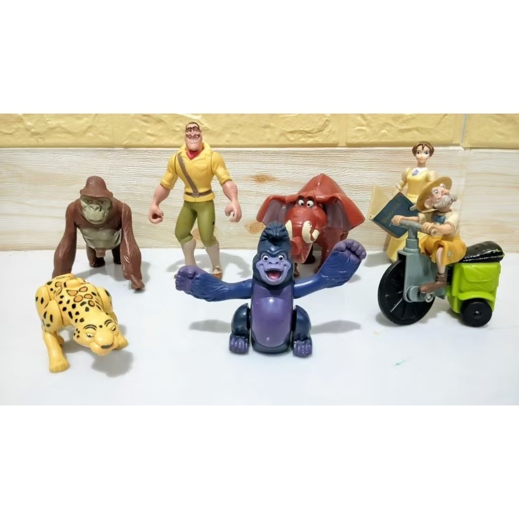 Tarzan 7 Figure Mcdonalds Happy Meal