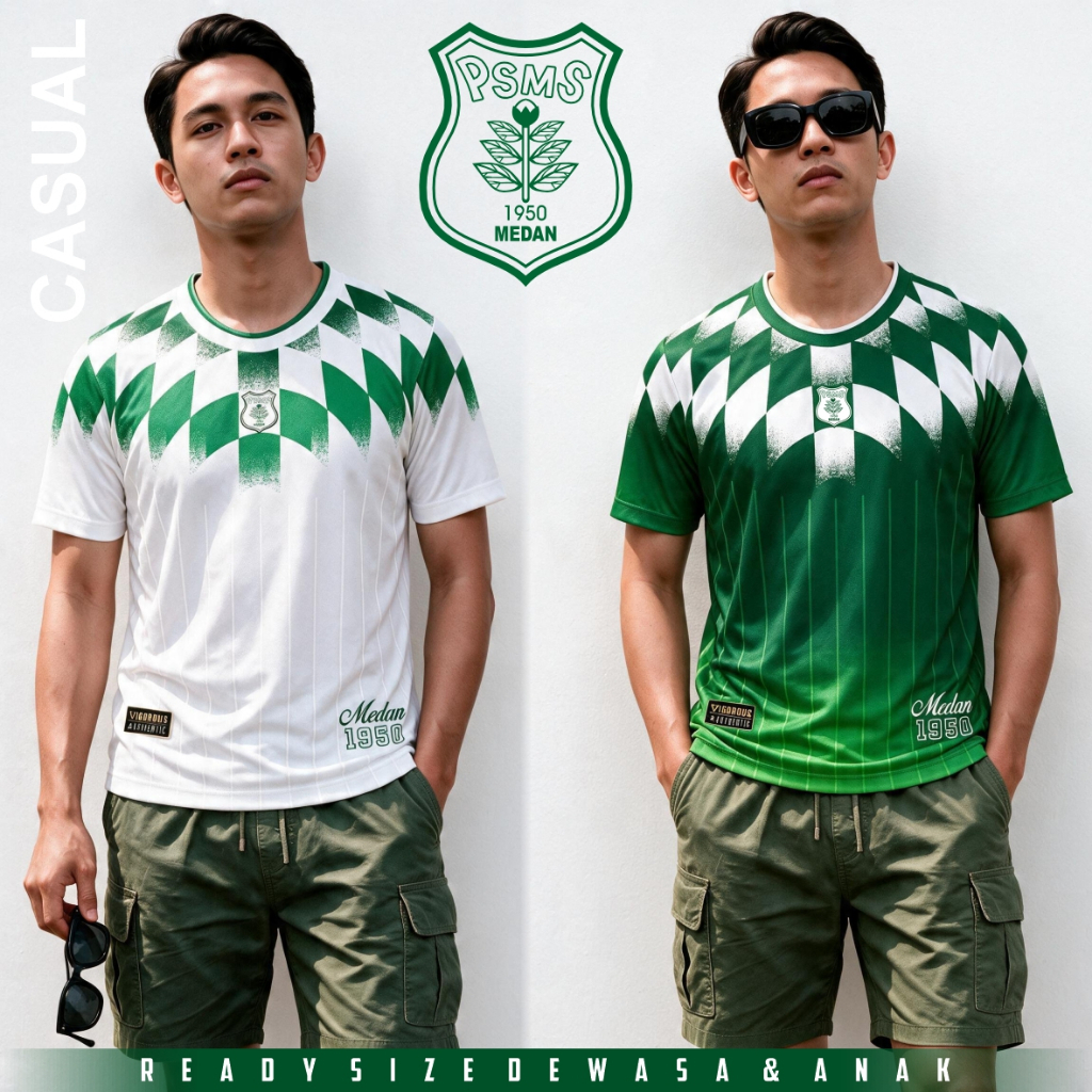 PSMS Jersey PSMS Medan Casual Ukuran Dewasa & Anak
