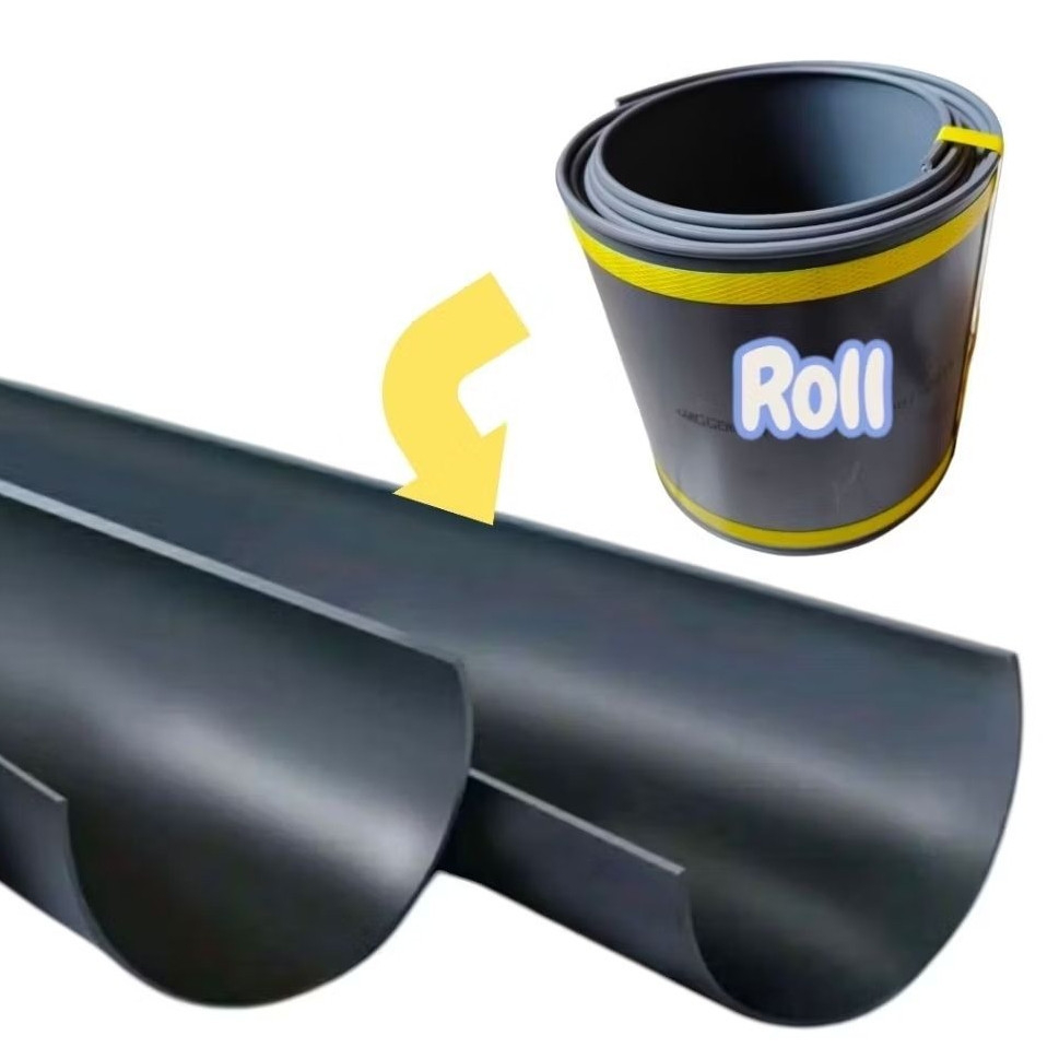Talang Air PVC RG 6" Talang Pipa Setengah Lingkaran