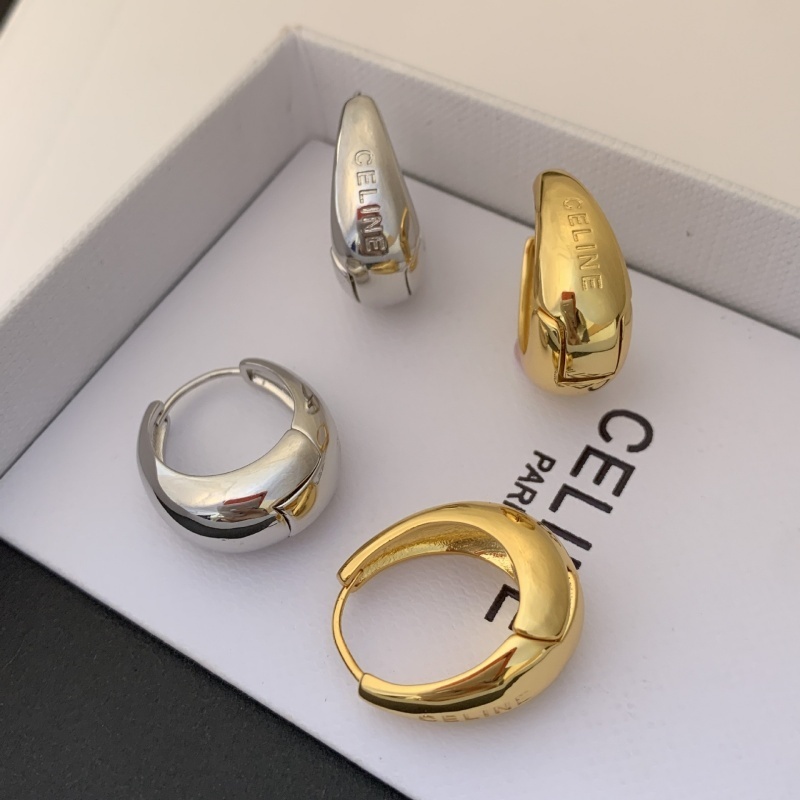 Anting Hoop Wanita Model Tetes Air Anti Alergi Warna Emas Perak