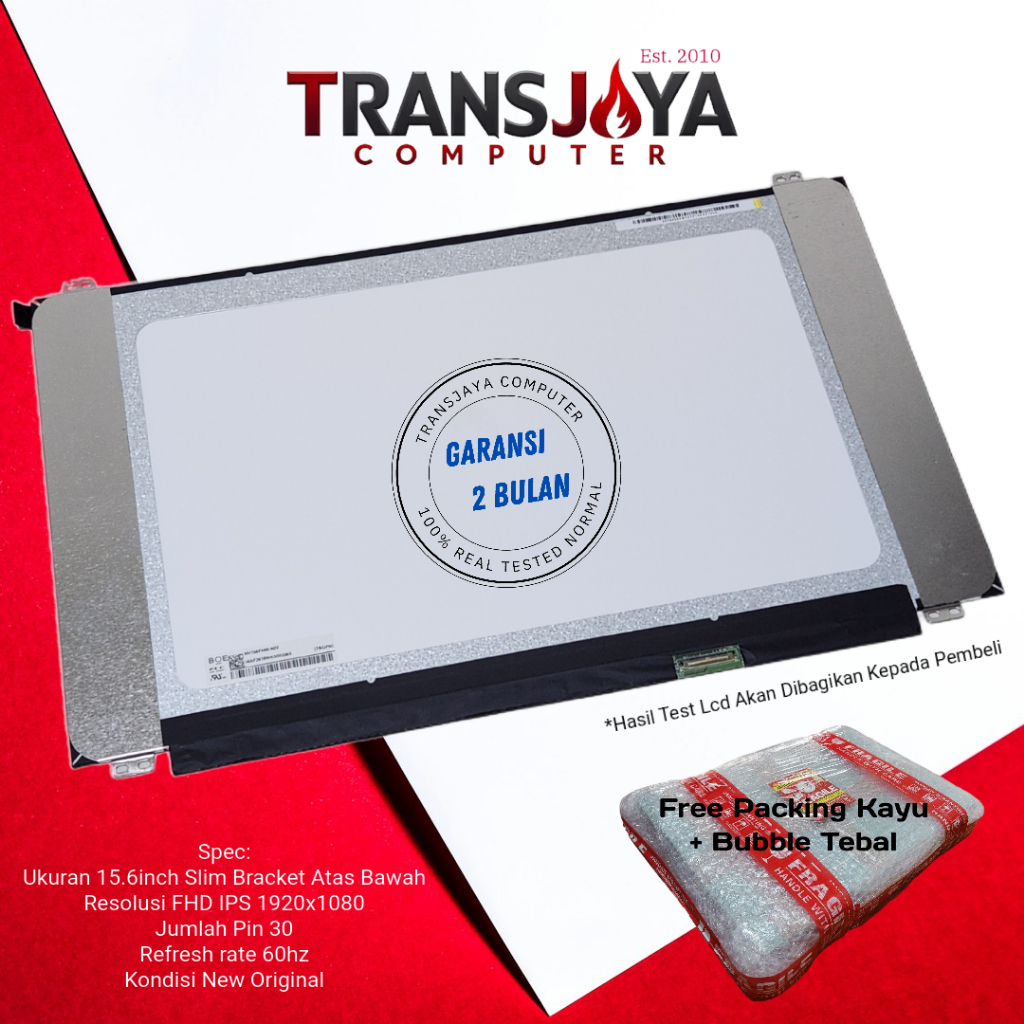 Layar LCD LED Asus X555 X555D X555DP X555LD X555BP X555Q X555B 15.6 Slim 30pin