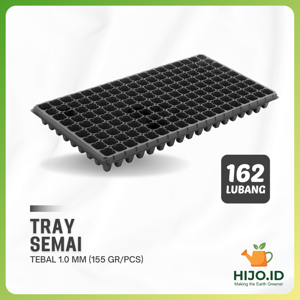 Tray Semai 162 Lubang Traypot Pot Bibit Tray Seed Hidroponik Uk BESAR Agrikultur