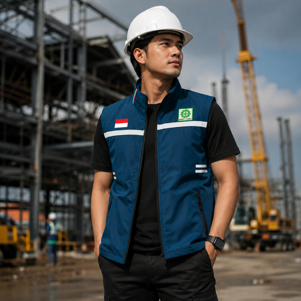 Rompi K3 Proyek  Rompi K3 Safety First, Rompi K3 Proyek, Rompi Outdoor K3 Safety First, Rompi Trend 