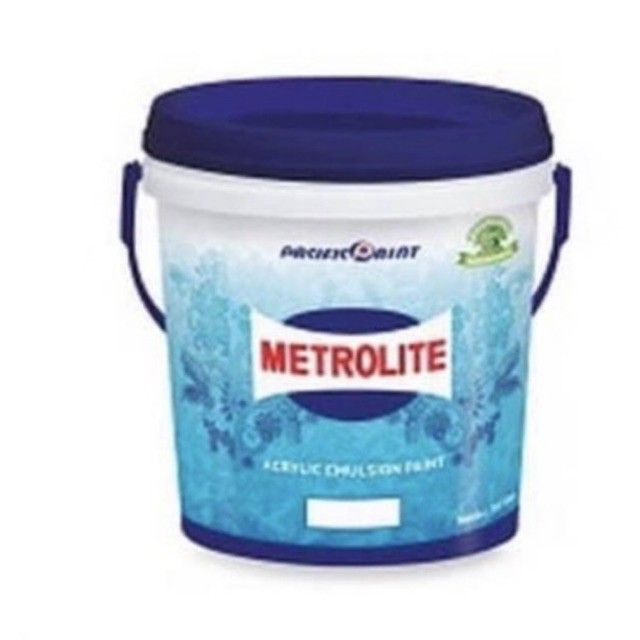 cat tembok metrolite putih kebiruan, cat dinding interior 1kg,5kg