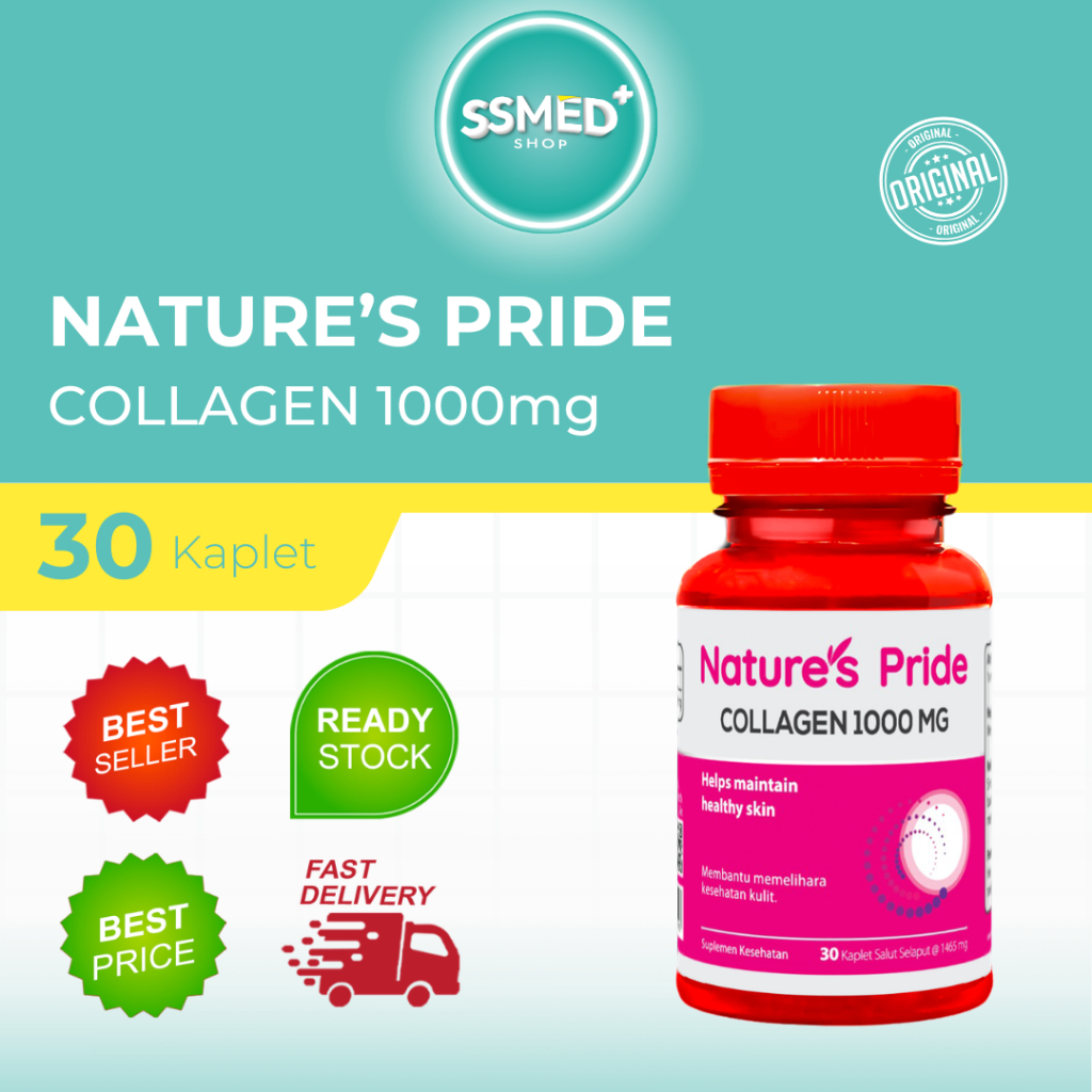 NATURE'S PRIDE COLLAGEN 1000 MG ISI 30 & 100 KAPLET SALUT SELAPUT - SUPLEMEN MAKANAN