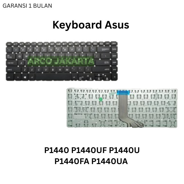 Keyboard Asus P1440 P1440UF P1440U P1440FA P1440UA hitam