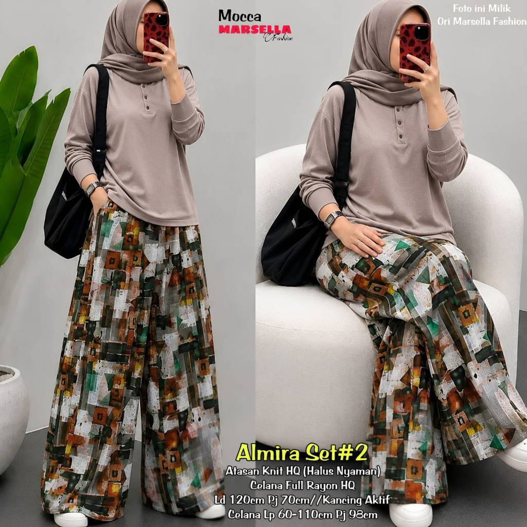 Setelan Terbaru ALMIRA#2 Setelan ORI MARSELLA