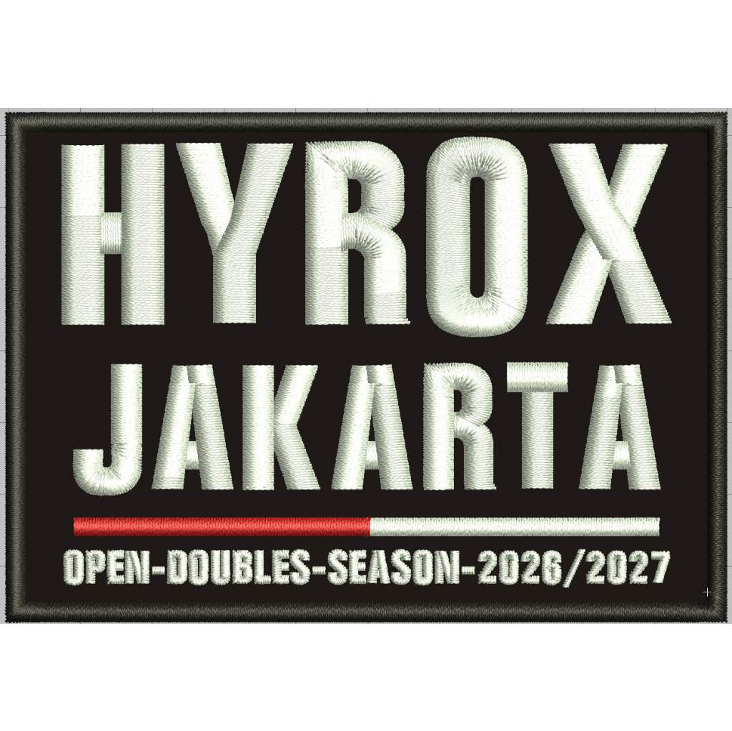 HYROX PATCH BORDIR VELCRO BERKUALITAS ASLI STOK READY