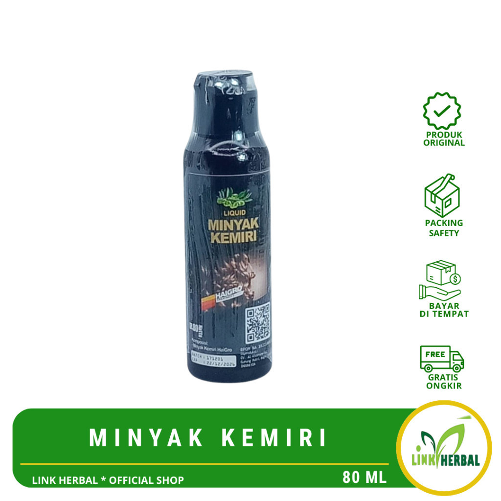 Minyak Kemiri Liquid Haigro 80 Ml Original
