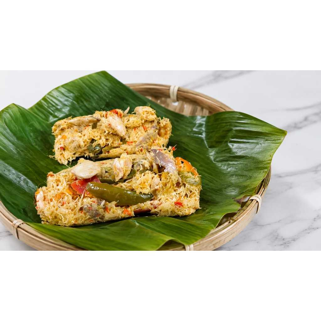 [ BOTOK IKAN PINDANG / TONGKOL + MLANDING ISI 2 ] Lauk Botok Ikan Pindang Tongkol Fillet Kelapa Mlan