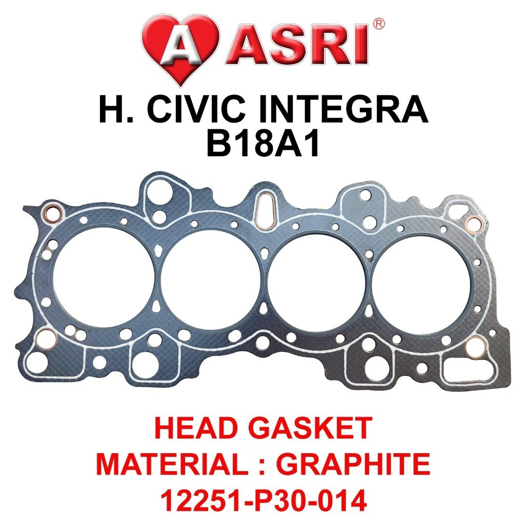 ASRI Head Gasket B18A1 untuk H. Civic Integra 12251-P30-014 Material Graphite