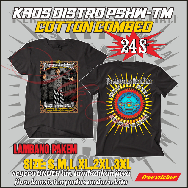 KAOS DISTRO PSHW PSHW TM SH WINONGO LAMBANG PAKEM  EYANG SURO