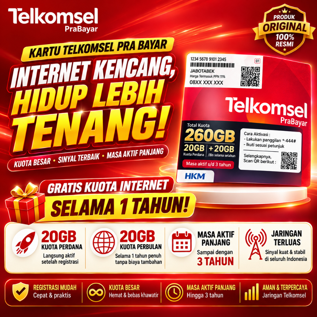 Perdana Telkomsel Nomer Cantik 10 Digit / Nomor Cantik Telkomsel 10 Digit