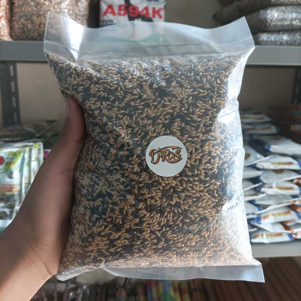 pakan kenari campur 500g pakan harian ternak burung kenari