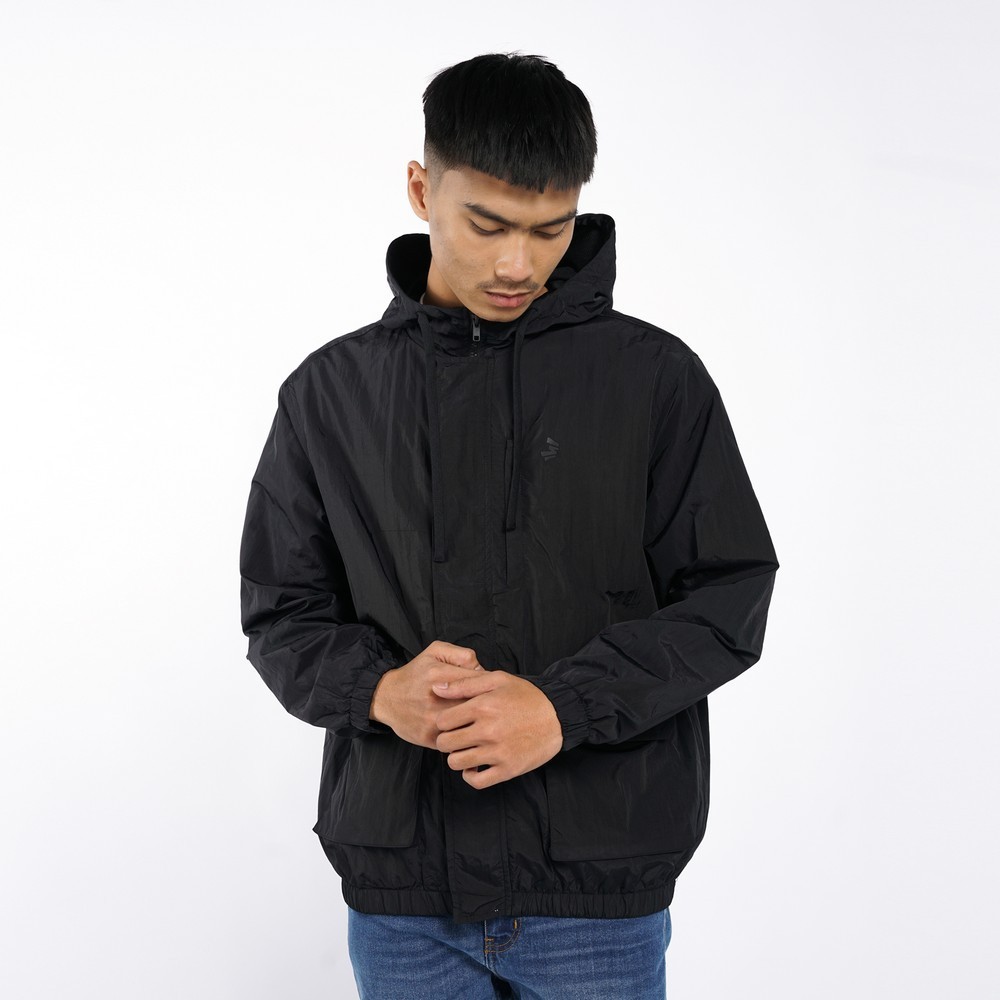3Second Jaket Windbreaker Pria Regular Fit Crinkle Pollandia HP-C080726