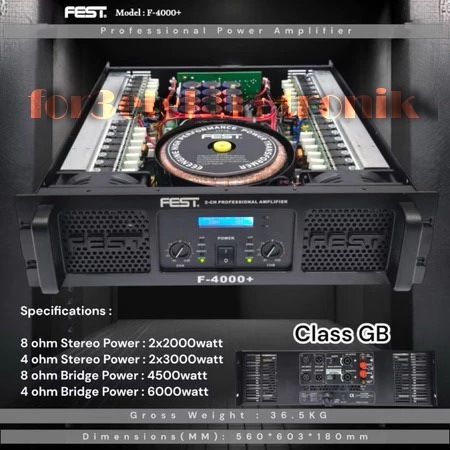 Power Fest F4000 + Original Amplifier FEST F 4000 + Class GB