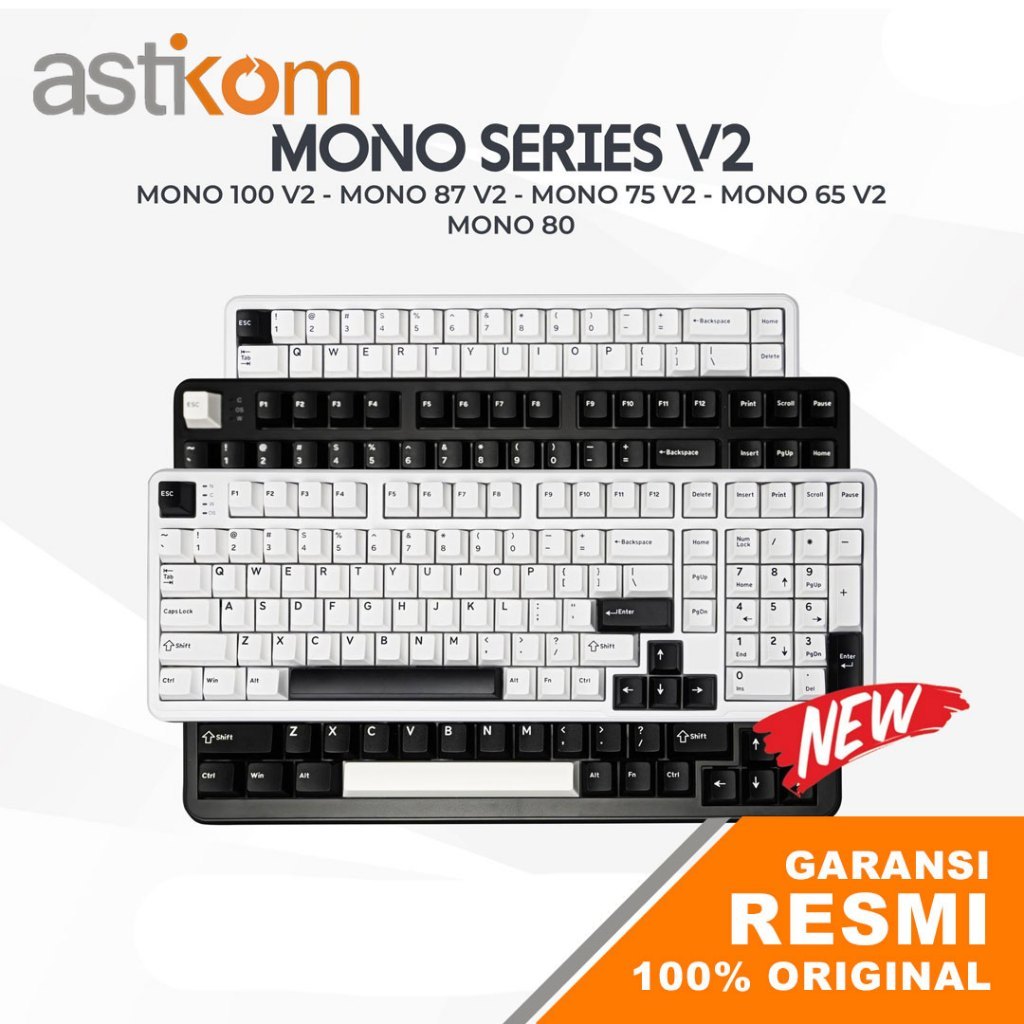 Vortex Series MONO V2 Gaming Mechanical Keyboard Wired 65 75 67 100
