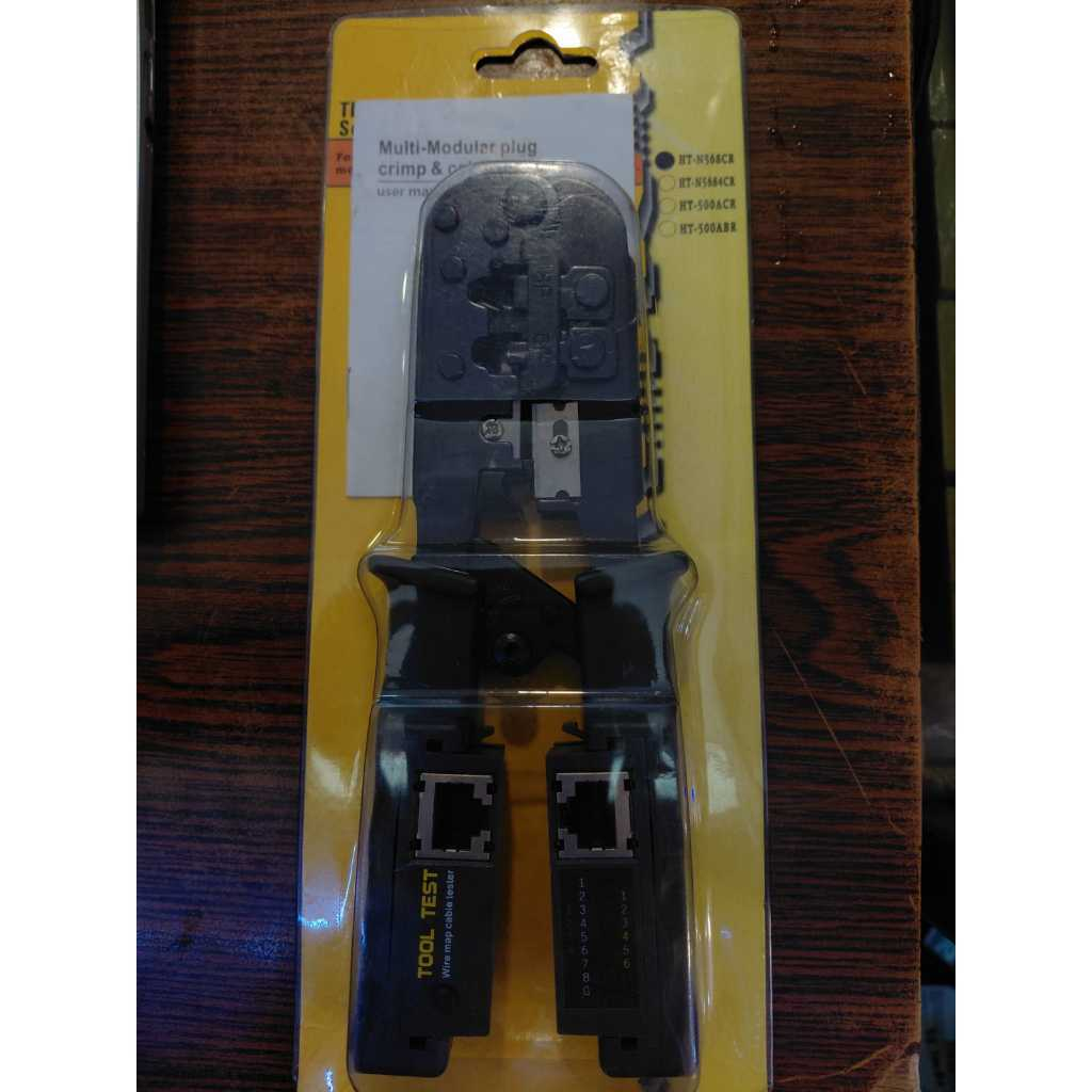 TANG CRIMPING RJ-45 & LAN TESTER (TOOL CRIMPING)
