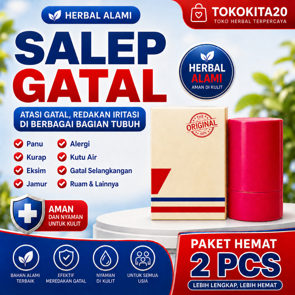 [2Pcs] Krim SALEP GATAL Asli Original 100% Salap Gatel Exim Scabies Kutu Air, DLL