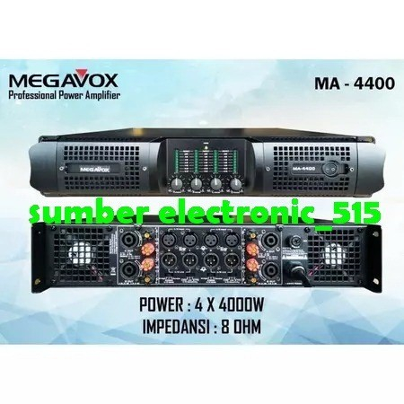 Power megavox ma4400 Original 4 channel MA 4400
