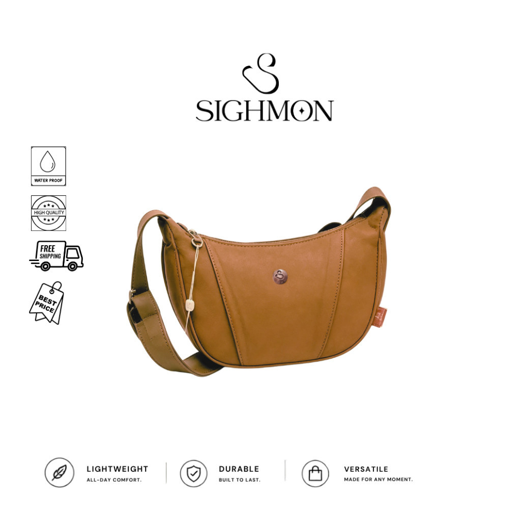 [AVA] SIGHMON - Tas Selempang Bulan Medium Casual Crossbody Bag, Shoulder Bag