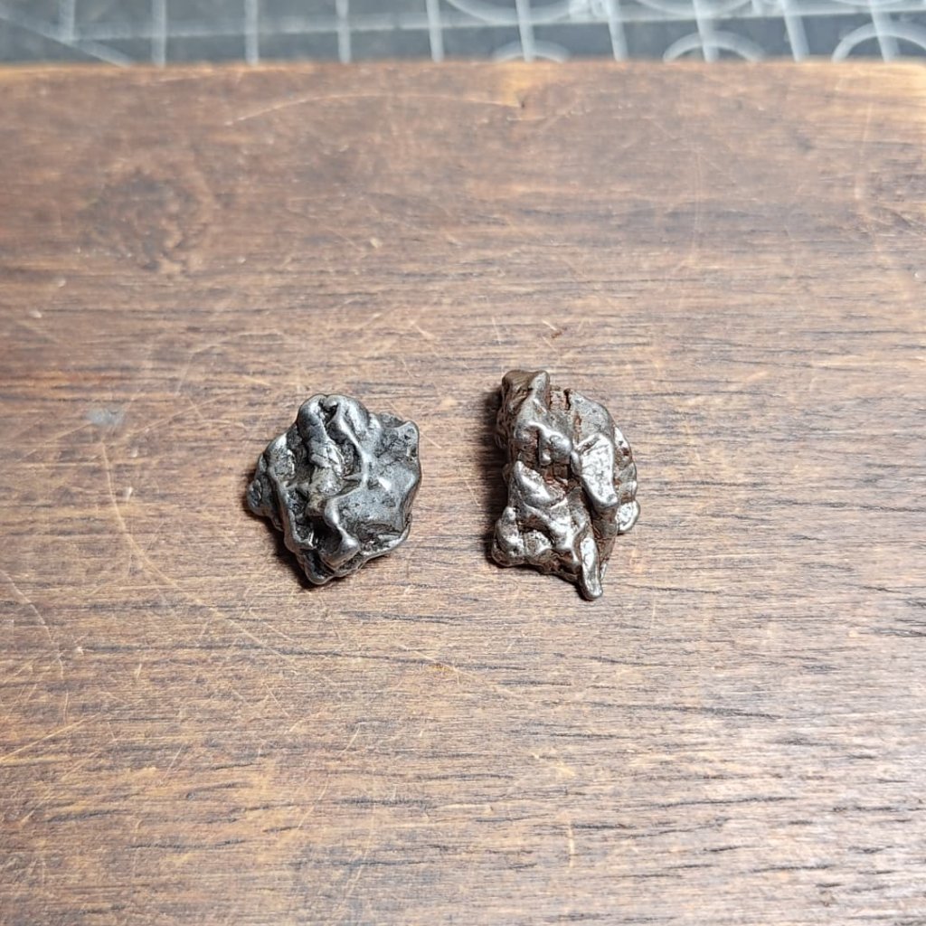 Batu Meteorite Campo Del Cielo Paket (2) Asli meteorite